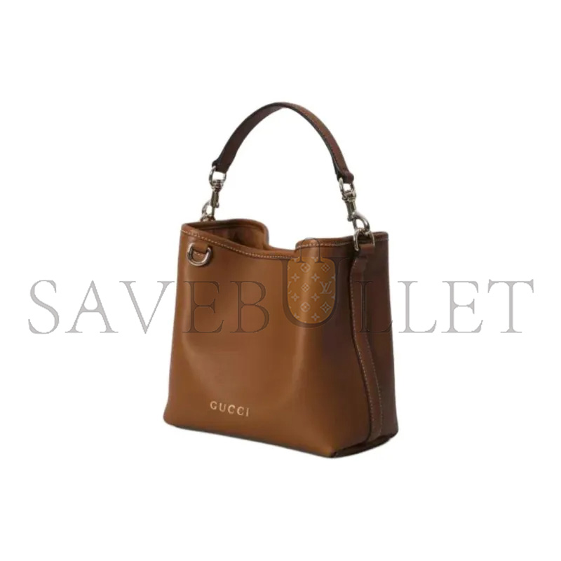 GUCCI GG EMBLEM SMALL BUCKET BAG 815118 (19*18*11cm)